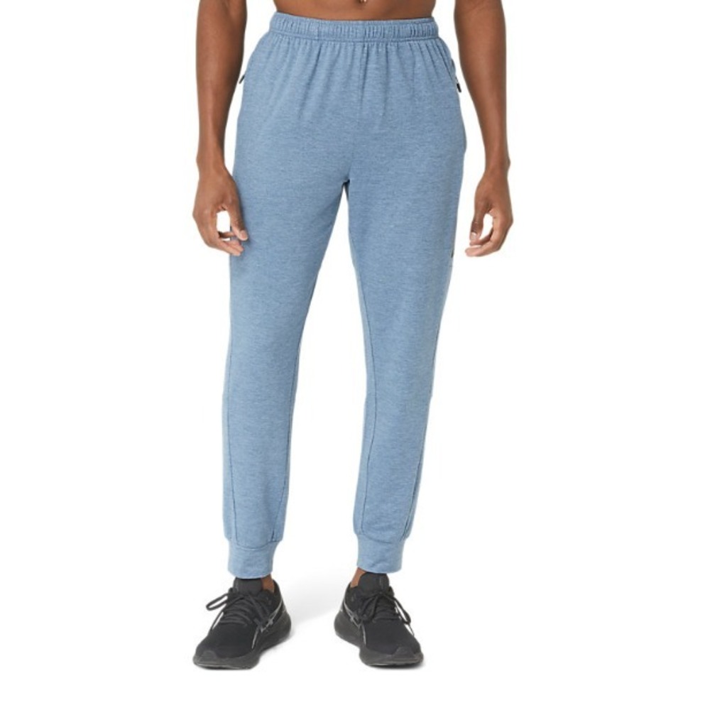 ASICS® (Men's LARGE) Tech Pant™ 2.0 in‎ Steel Blue Spacedye